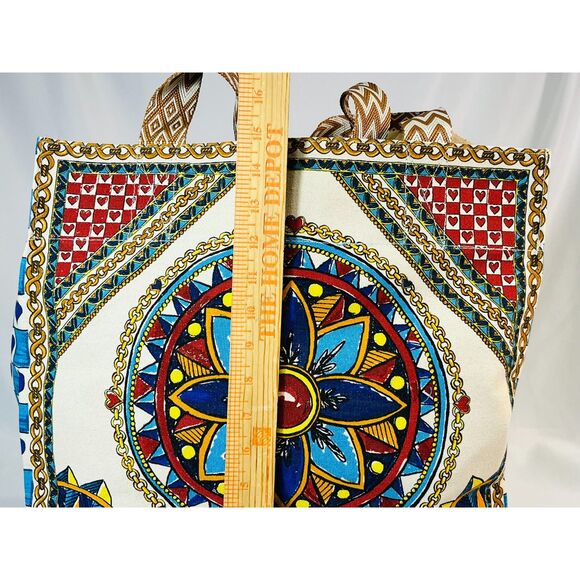 NWT Brighton Believe in Love Tote Boho Paisley Medallion Carry All Reusable - Picture 10 of 10